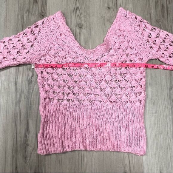 EUC Vintage 90’s y2k Smudge sweater in pink sz XL - Picture 6 of 14